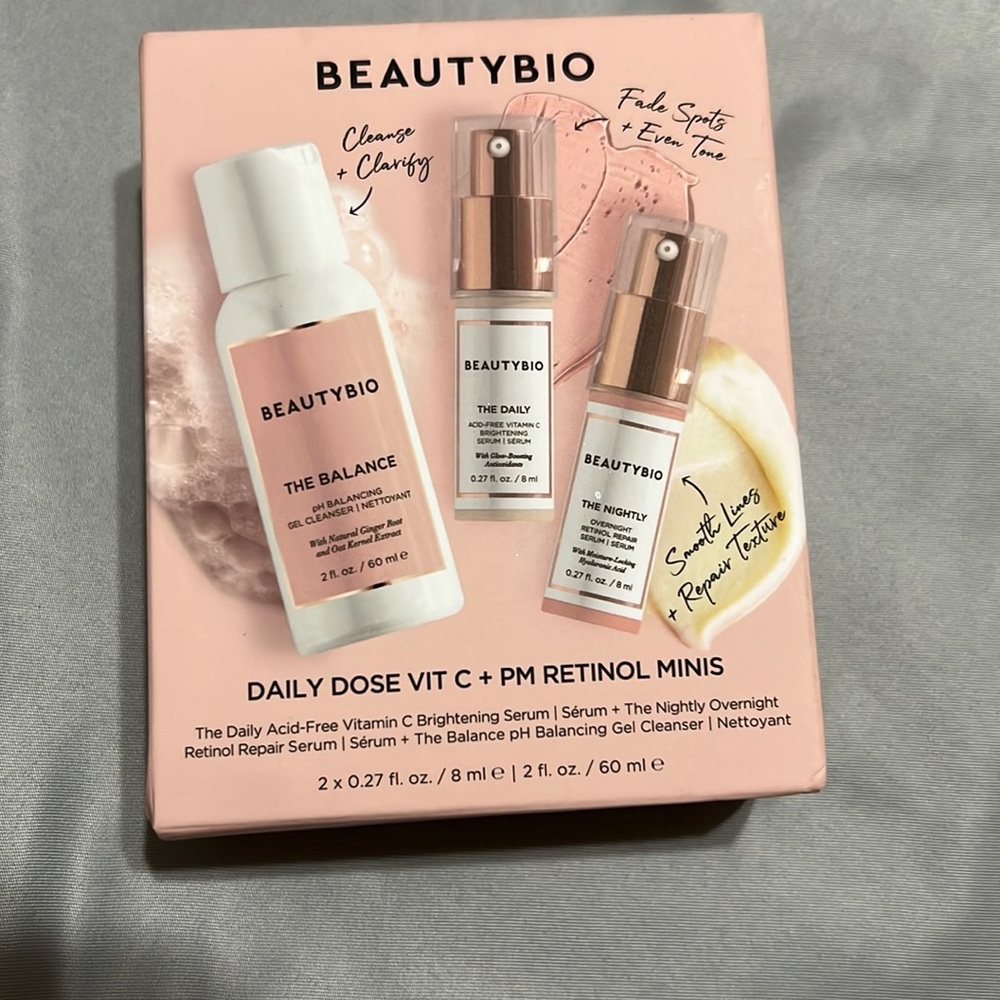 Beauty bio daily dose vitamin c & pm retinol minis. Travel size brand new
